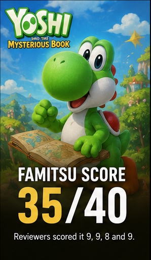 Famitsu scores Yoshi and the Mysterious Book 35 out of 40