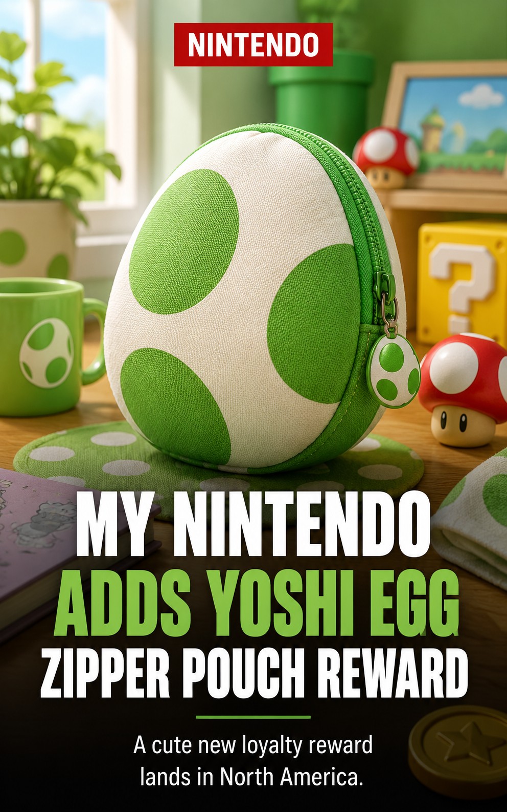 My Nintendo adds Yoshi Egg Zipper Pouch reward in North America
