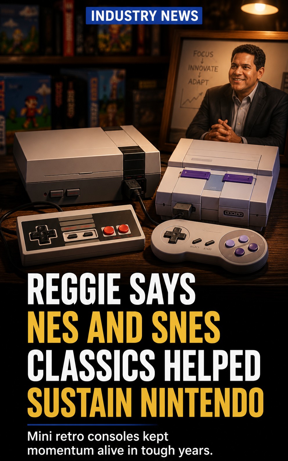 Reggie says NES and SNES Classics helped sustain Nintendo during Wii U slump