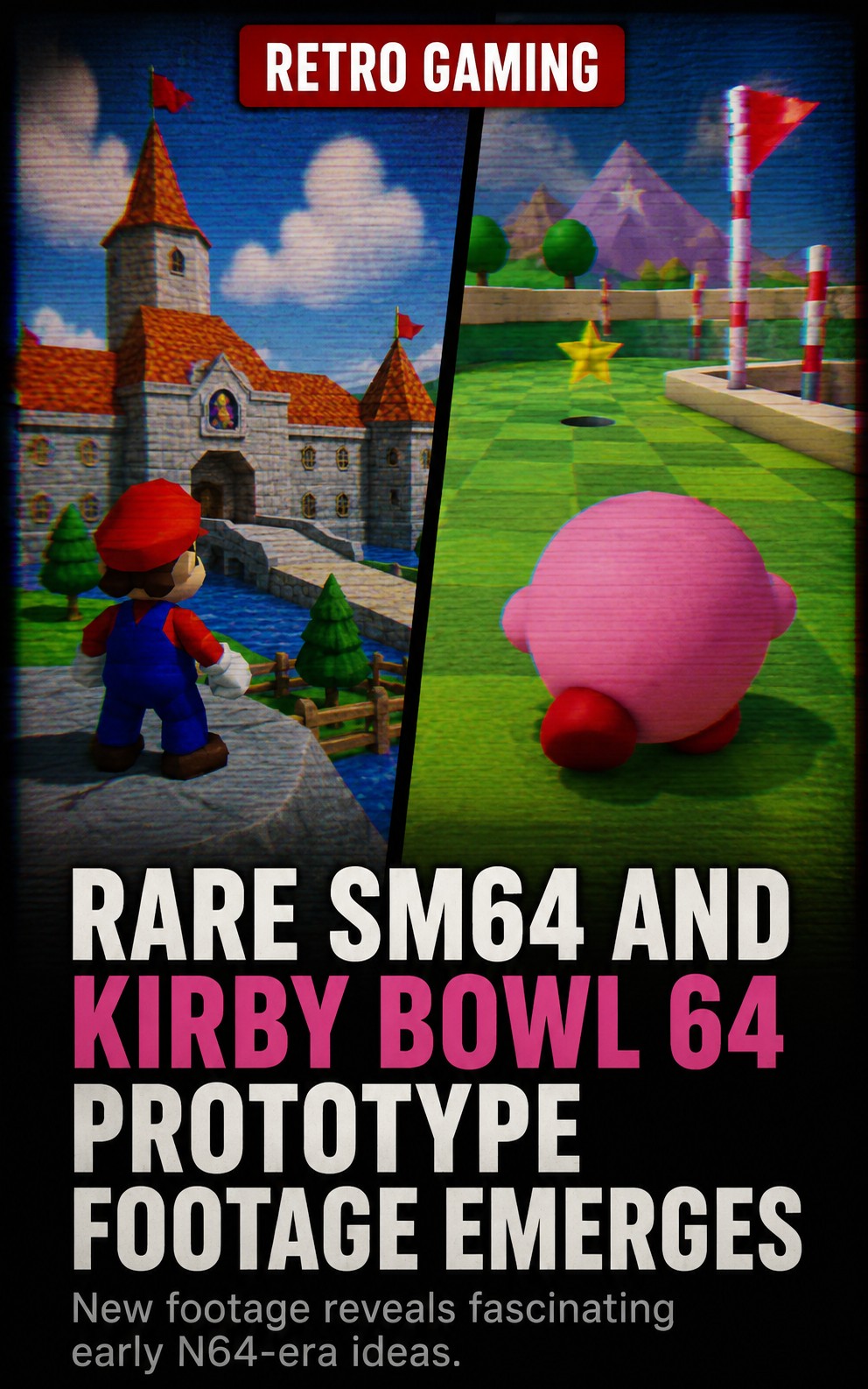 Rare Super Mario 64 and Kirby Bowl 64 prototype footage emerges