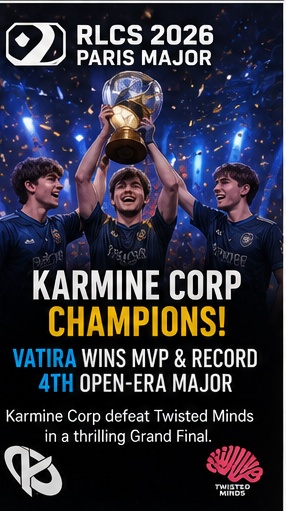 Karmine Corp wins RLCS Paris Major as Vatira GOAT debate heats up