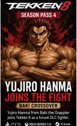 Tekken 8 adds Baki’s Yujiro Hanma as Season Pass 4 crossover fighter