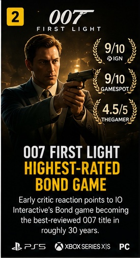007 First Light becomes the highest-rated Bond game in decades