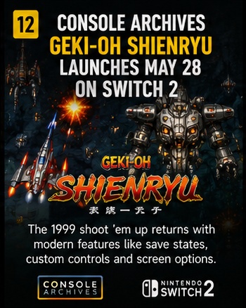 Console Archives Geki-Oh ShienRyu launches May 28 on Switch 2