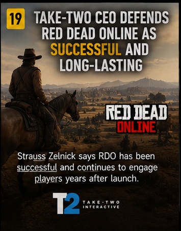 Take-Two CEO defends Red Dead Online as successful and long-lasting