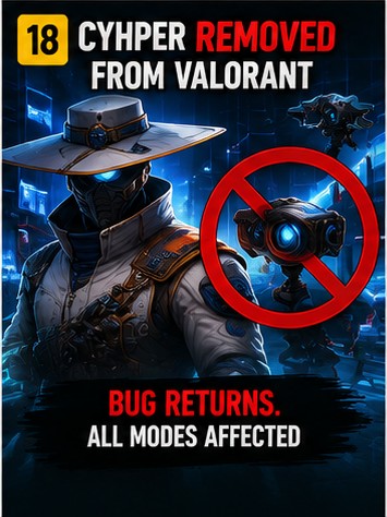Riot removes Cypher from Valorant after Spycam bug returns