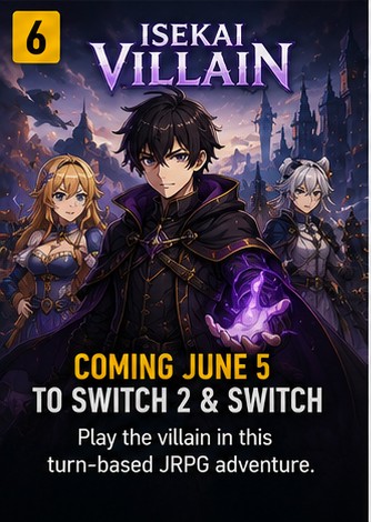 Isekai Villain heads to Switch 2 and Switch on June 5
