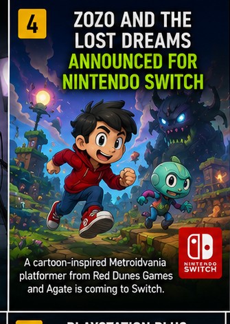 Zozo and the Lost Dreams announced for Nintendo Switch