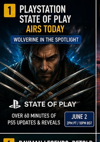 PlayStation State of Play airs today with Wolverine in the spotlight