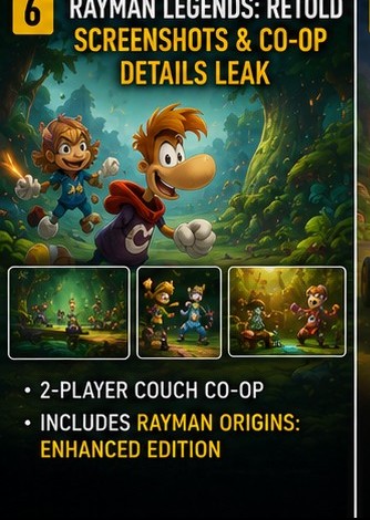 Rayman Legends: Retold screenshots and co-op details leak