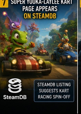 Super Yooka-Laylee Kart page appears on SteamDB