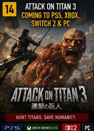 Attack on Titan 3 announced for modern platforms