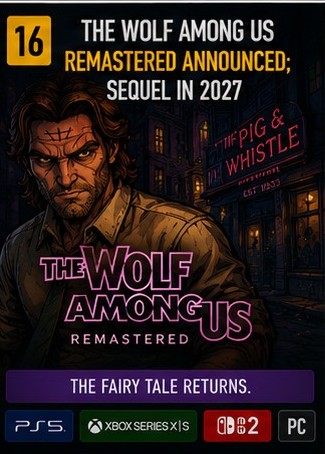The Wolf Among Us Remastered announced as Bigby returns again