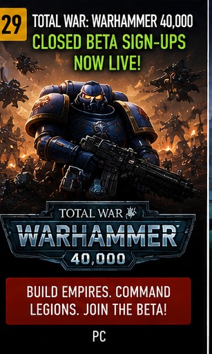 Total War: Warhammer 40,000 closed beta sign-ups go live