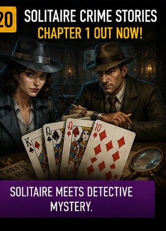 Solitaire Crime Stories Chapter 1 mixes cards with investigation
