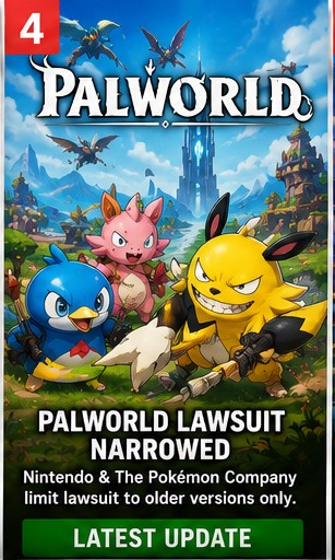 Nintendo and Pokémon narrow Palworld lawsuit to older versions