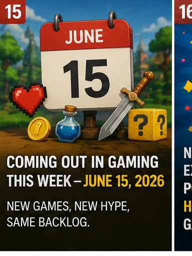 Coming Out in gaming this week — June 15, 2026