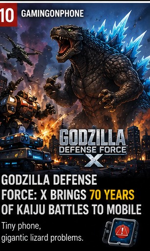 Godzilla Defense Force: X brings 70 years of kaiju battles to mobile