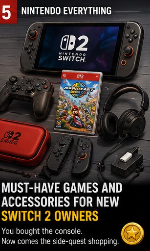 Must-have games and accessories for new Nintendo Switch 2 owners