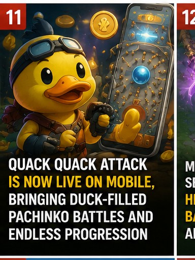 Quack Quack Attack is now live on mobile, bringing duck-filled pachinko battles and endless progression