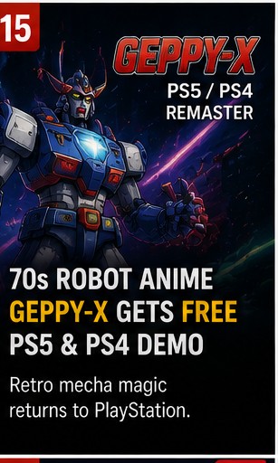 70s Robot Anime Geppy-X PS5 and PS4 remaster gets free demo