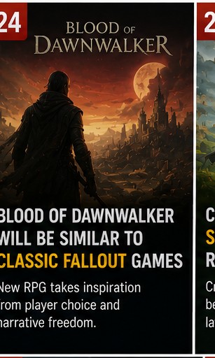 Blood of Dawnwalker will be similar to classic Fallout games