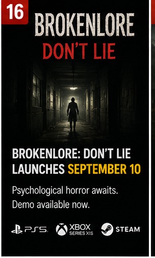 BrokenLore: DON’T LIE launches September 10
