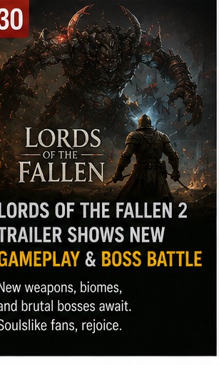 Lords of the Fallen 2 trailer shows new gameplay, weapons and boss battle