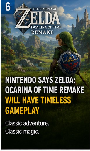 Nintendo says Zelda: Ocarina of Time remake will have timeless gameplay