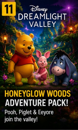 Disney Dreamlight Valley announces big Honeyglow Woods Adventure Pack DLC
