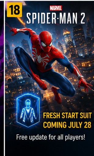 Marvel’s Spider-Man 2 adds Brand New Day-inspired Fresh Start Suit on July 28