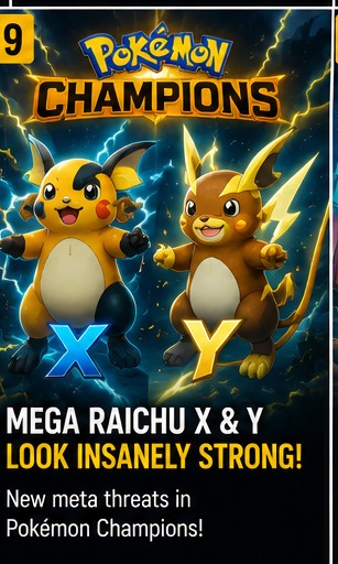 Mega Raichu X and Y are going to be strong in Pokémon Champions
