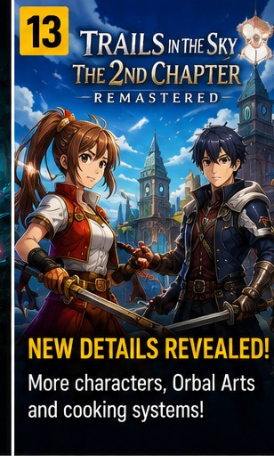 Trails in the Sky 2nd Chapter details more characters, Orbal Arts and cooking