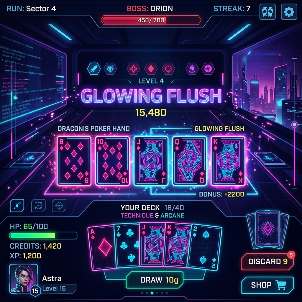 Cascadou now live on iOS with poker roguelike gameplay