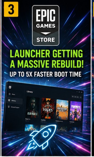 Epic Games Launcher getting ground-up rebuild to boot five times faster