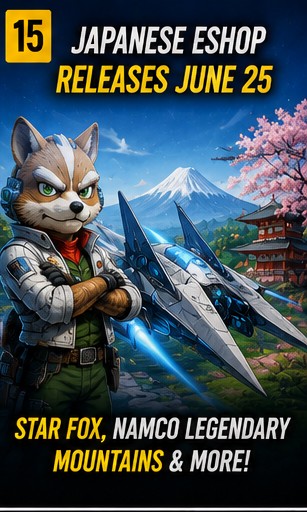 Japanese Nintendo eShop releases for June 25 include Star Fox, Namco Legendary Mountains and more