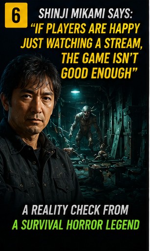 Shinji Mikami reportedly says if players are happy just watching a stream, the game isn’t good enough