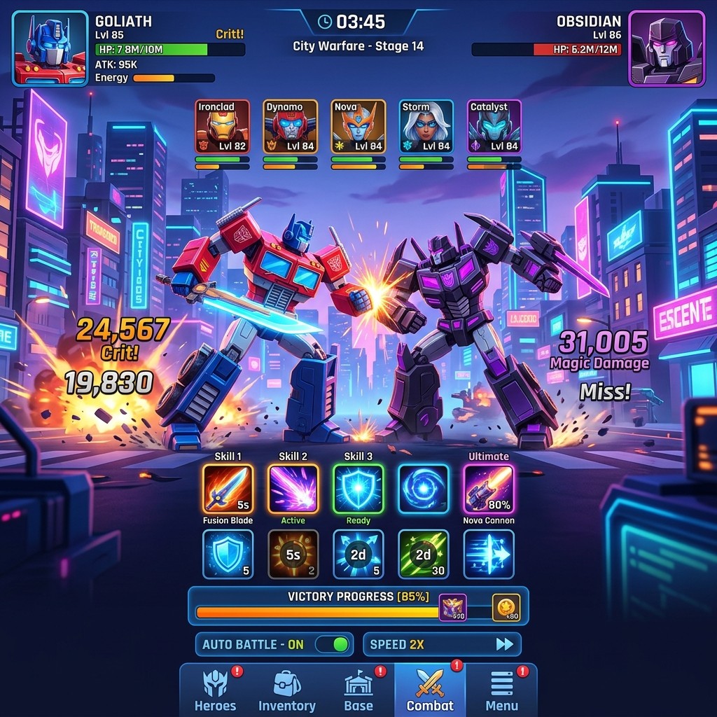 Transformers: Eternal War soft launches on mobile in select regions