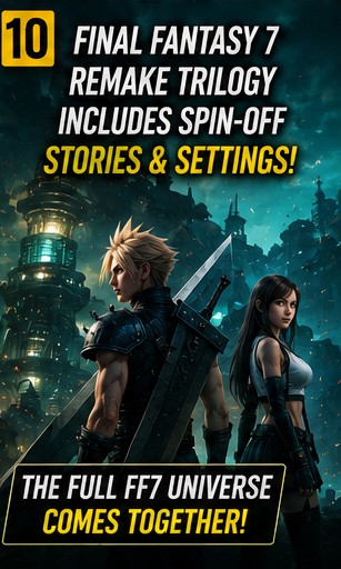 Final Fantasy 7 Remake trilogy will incorporate settings and stories from all spin-offs, says director