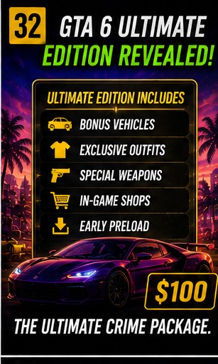 GTA 6 Ultimate Edition and more detailed ahead of pre-orders going live