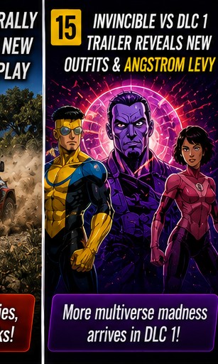 Invincible VS shows new outfits in DLC 1 trailer, Angstrom Levy announced