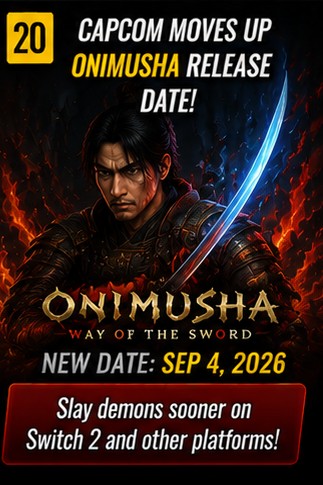 Capcom moves up Onimusha: Way of the Sword release date