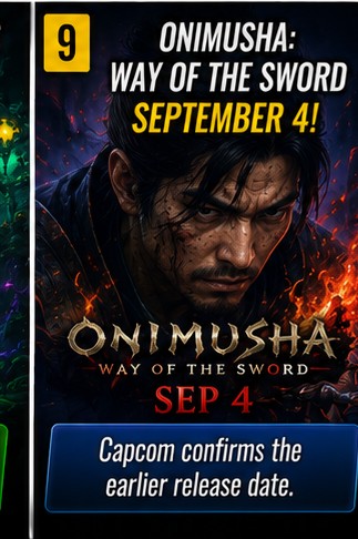 Onimusha: Way of the Sword moved up to September 4