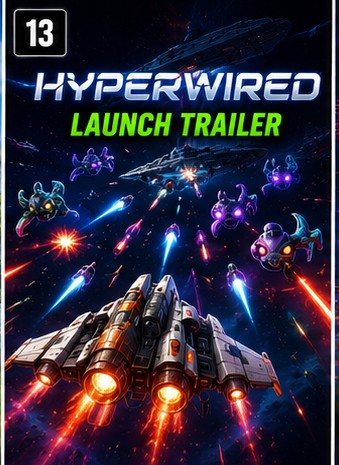 Hyperwired launch trailer: space shooter hits Nintendo Switch