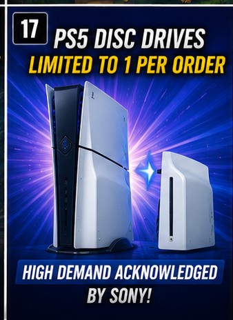 PS5 disc drives limited to one per order as Sony acknowledges high demand