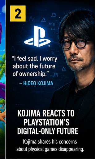 Hideo Kojima Reacts To PlayStation’s Digital-Only Future