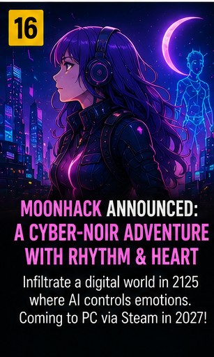 7 July 2026 – MoonHack Announced As Emotional Cyber-Noir PC Adventure