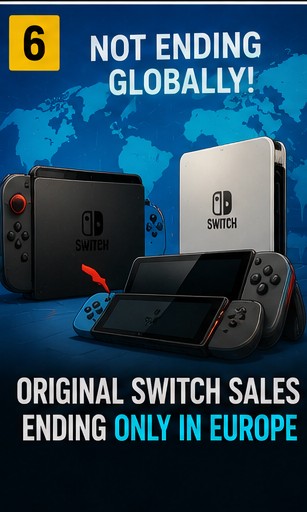 8 July 2026 – Nintendo Says Original Switch Sales Are Only Ending In Europe