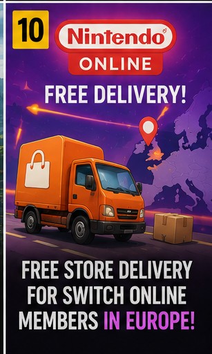 8 July 2026 – Nintendo Switch Online Members Get Free Store Delivery In Europe