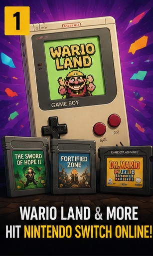 8 July 2026 – Wario Land And Three More Classics Hit Nintendo Switch Online